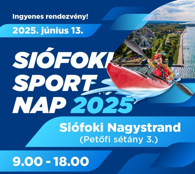 Siófoki Sportnap 2025 – Mozgás, élmény, nyár a Nagystrandon!