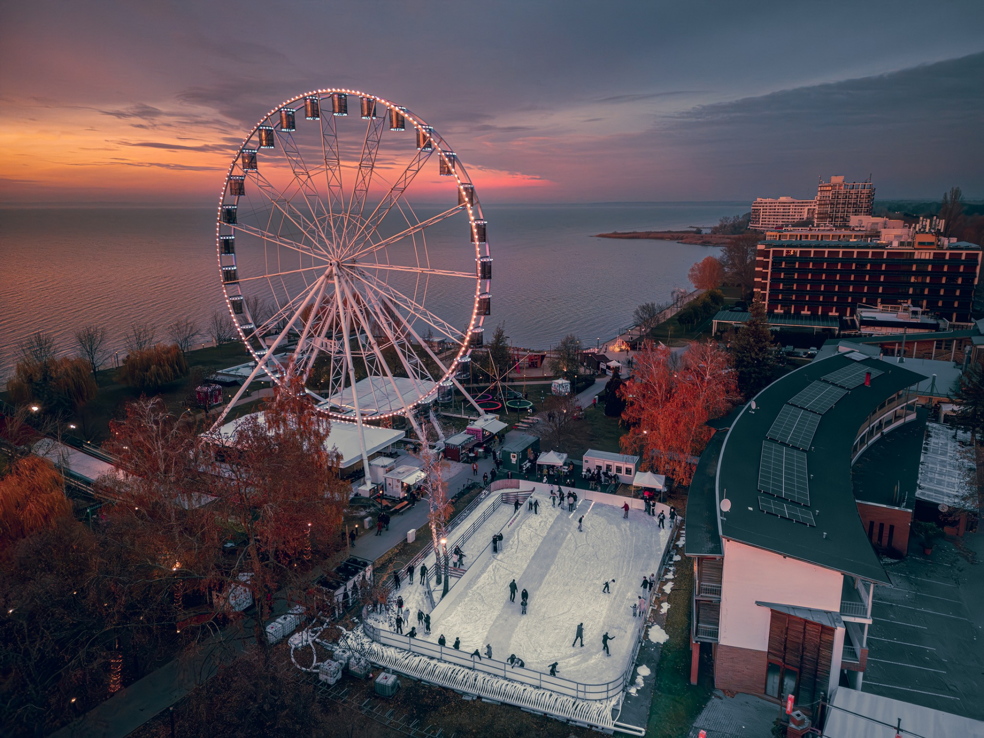 Jégpálya a Nagystrandon